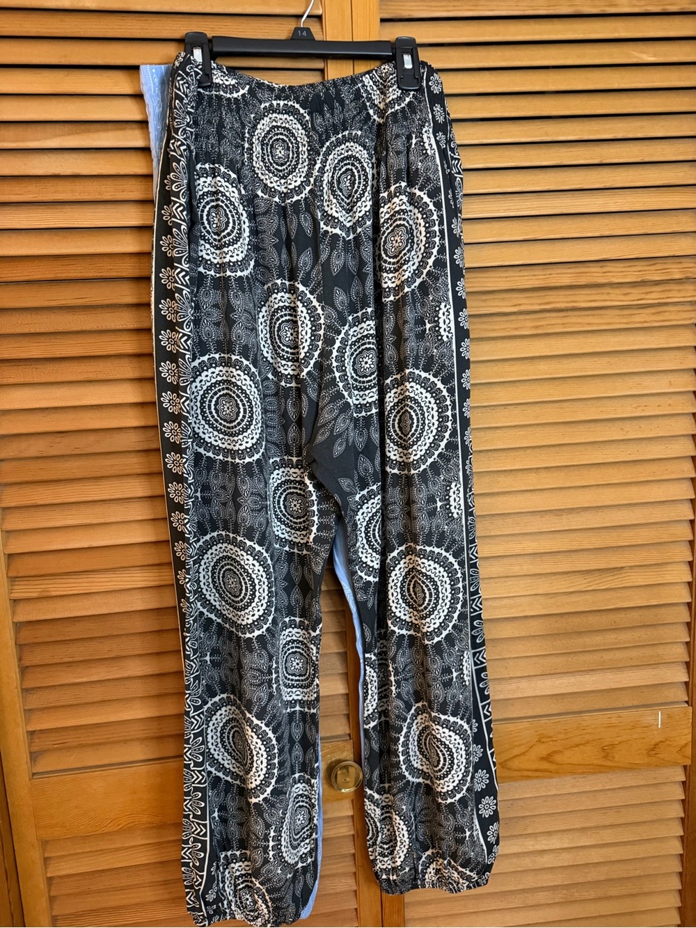 Lotus & Luna Black & White Harem Pants